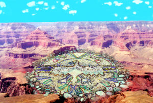 Canyon Eagle Circle: digital art on paper 24" x 36"