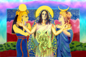 The America Goddess: digital art on paper 24" x 36"